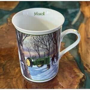 The Danbury Mint John Deere Farm Year March mug